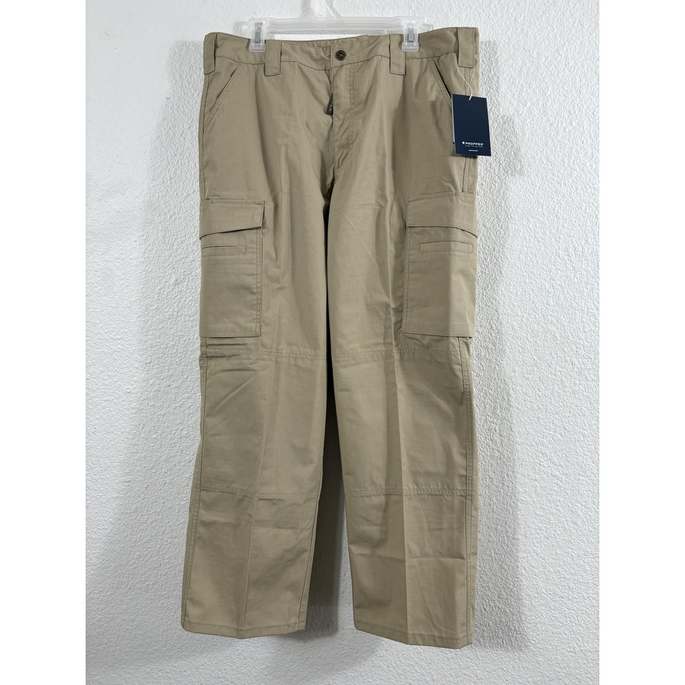 Propper Pants Womens 16 Khaki RevTac Ripstop‎ Cargo Tactical Stain Resistant
